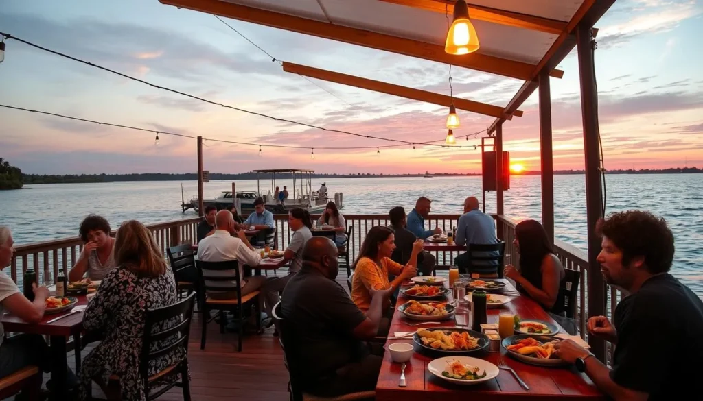 Waterfront restaurant near Franks Tract serving fresh seafood with Delta views Waterfront restaurant near Franks Tract serving fresh seafood with Delta views