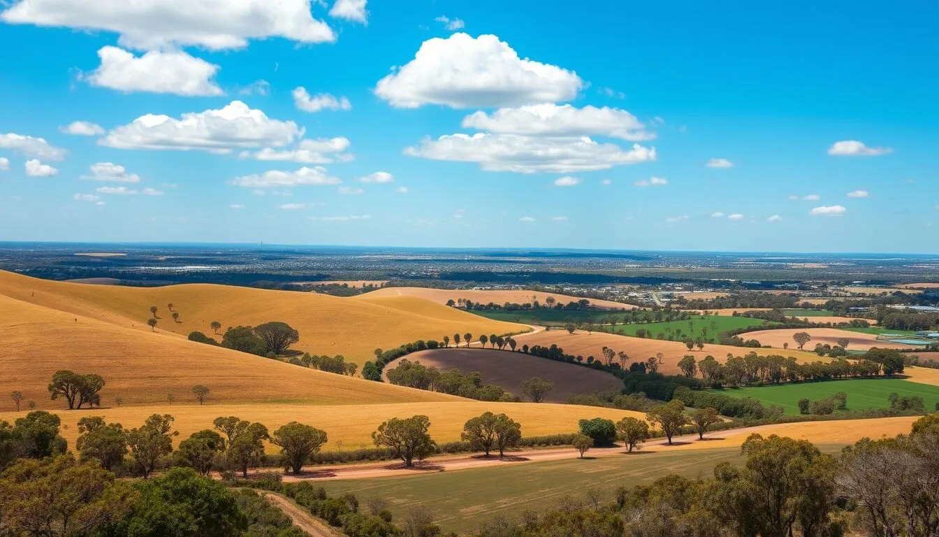 Welcome to Shepparton landscape showing the beautiful countryside surrounding the city
