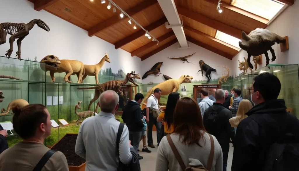 Wildlife museum in Nizhnyaya Kama National Park Russia with educational displays