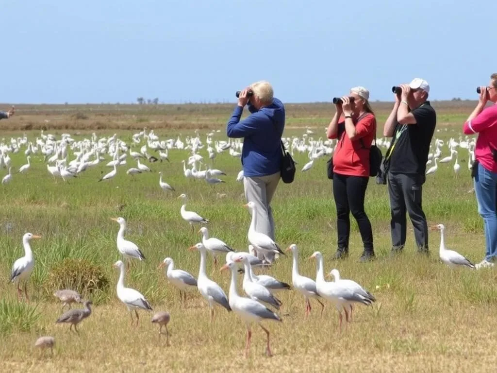 Wildlife viewing at Hearst San Simeon State Park California with birds in wetland habitat Wildlife viewing at Hearst San Simeon State Park California with birds in wetland habitat