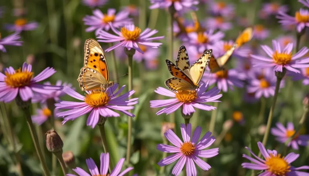 Wildlife viewing at Jennings Environmental Education Center Pennsylvania with butterflies on prairie flowers Wildlife viewing at Jennings Environmental Education Center Pennsylvania with butterflies on prairie flowers