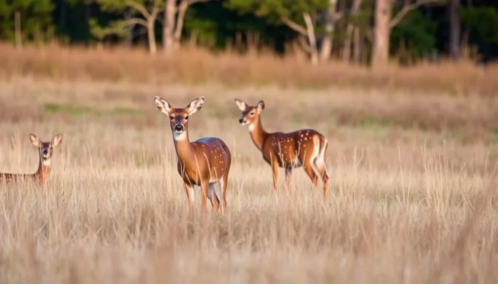 Wildlife viewing at Jubilee College State Park Illinois showing deer in natural habitat Wildlife viewing at Jubilee College State Park Illinois showing deer in natural habitat