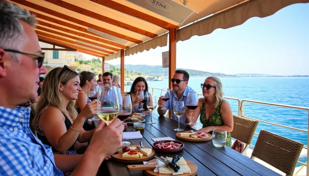 Wine tasting at Stina Winery in Bol Croatia
