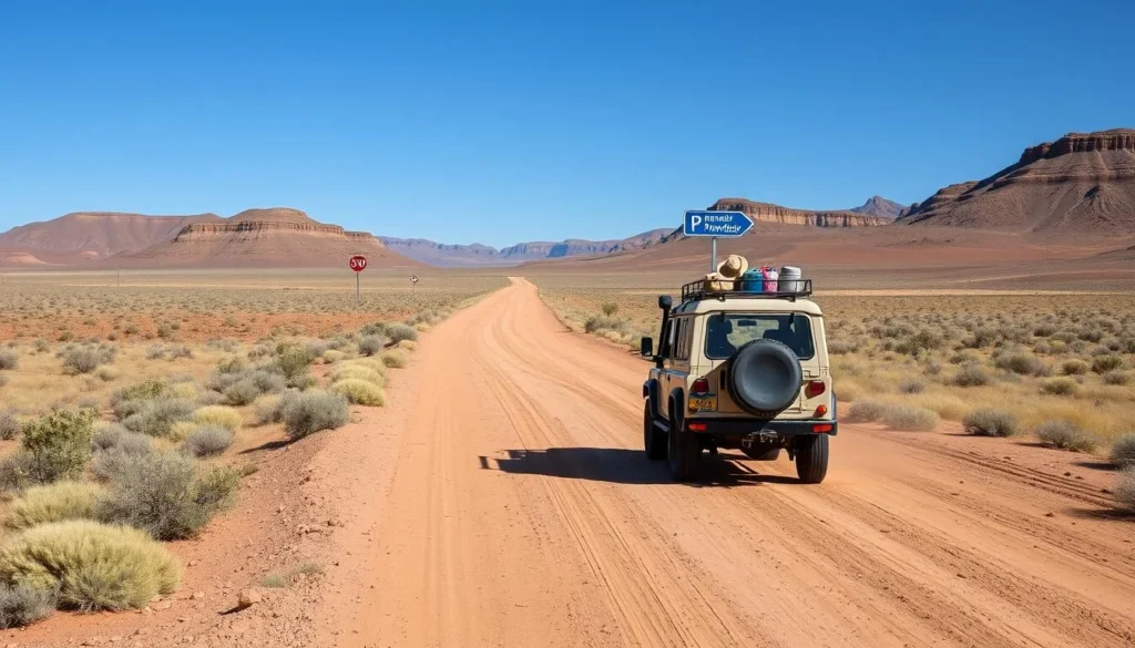 4x4 vehicle on a scenic trail in De Beque Plateau with mountain views