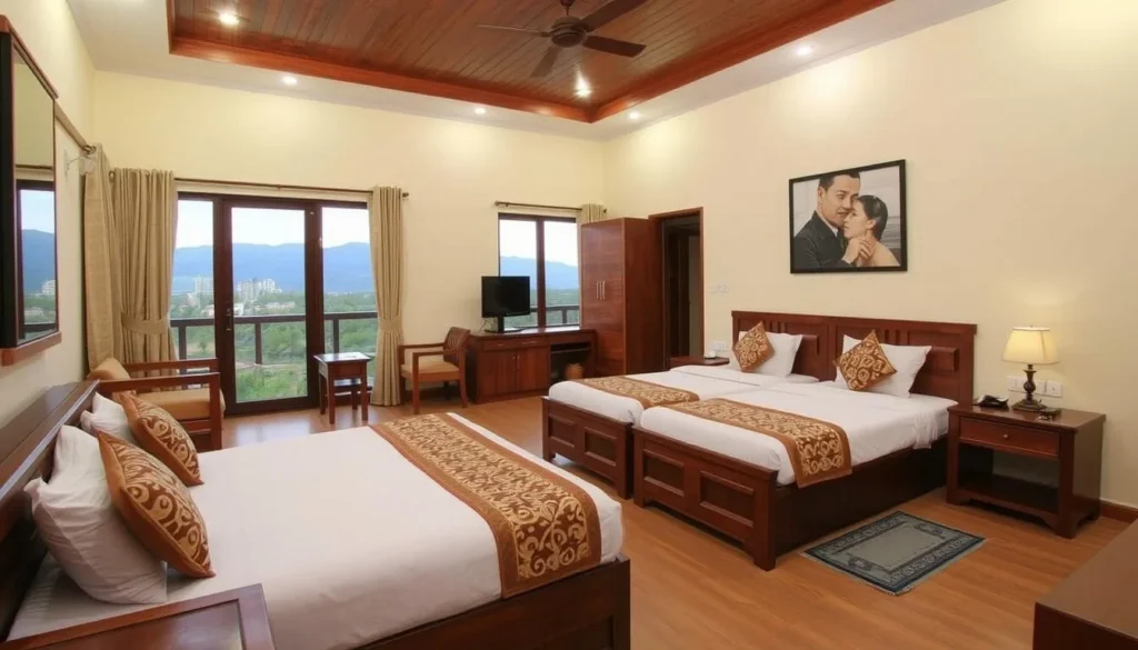 A comfortable hotel in Aizawl with traditional Mizo design elements and modern amenities