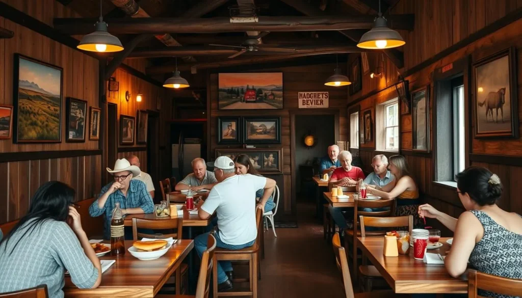 A rustic restaurant in Rangely serving Western Colorado cuisine with local decor A rustic restaurant in Rangely serving Western Colorado cuisine with local decor