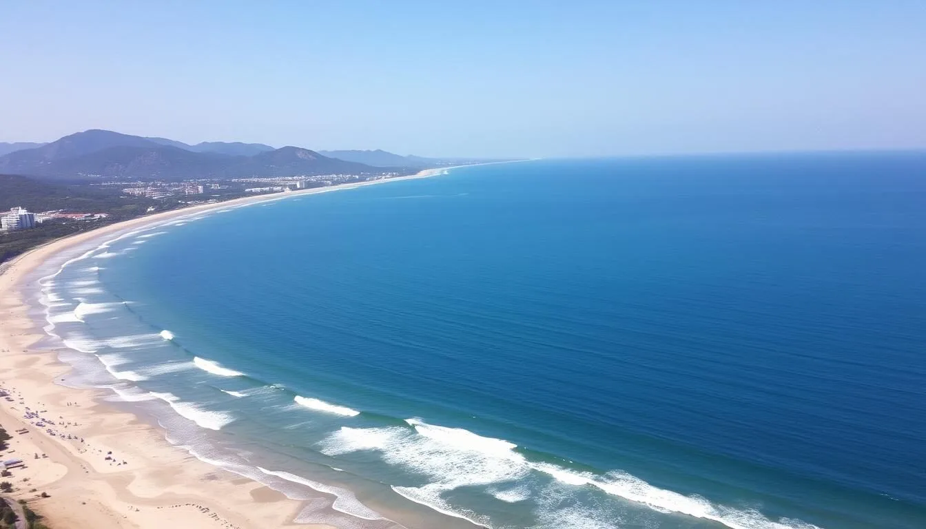 Aerial view of Visakhapatnam coastline in Andhra Pradesh travel guide