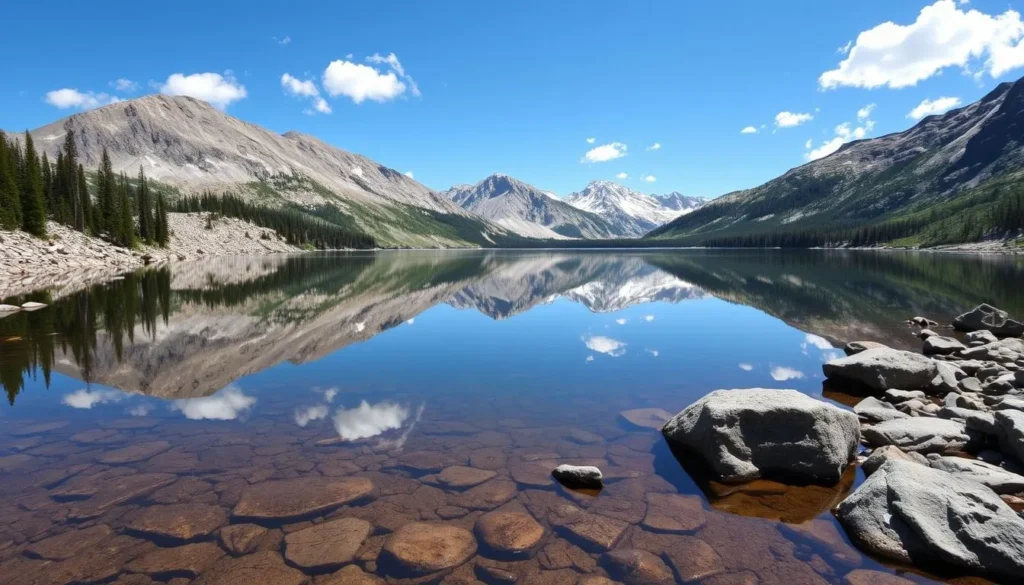 Alpine lake with mountain reflections on Guanella Pass Alpine lake with mountain reflections on Guanella Pass