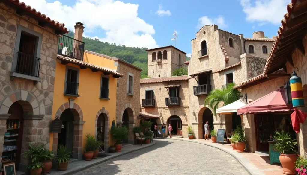 Altos de Chavon cultural village near Saona Island, Dominican Republic