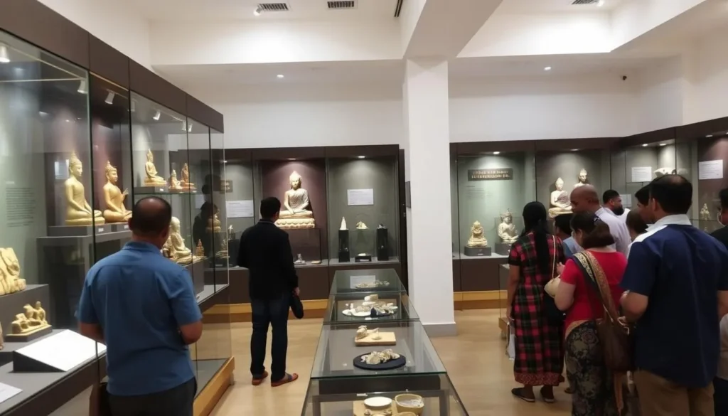 Amaravati Archaeological Museum displaying ancient Buddhist artifacts