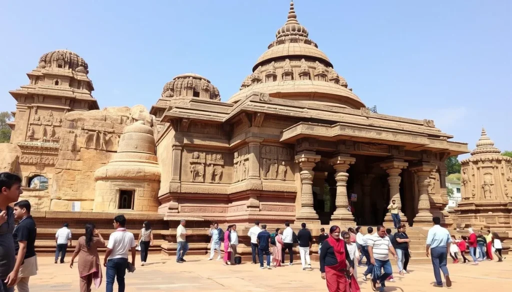 Ancient Amaravati Stupa with intricate carvings