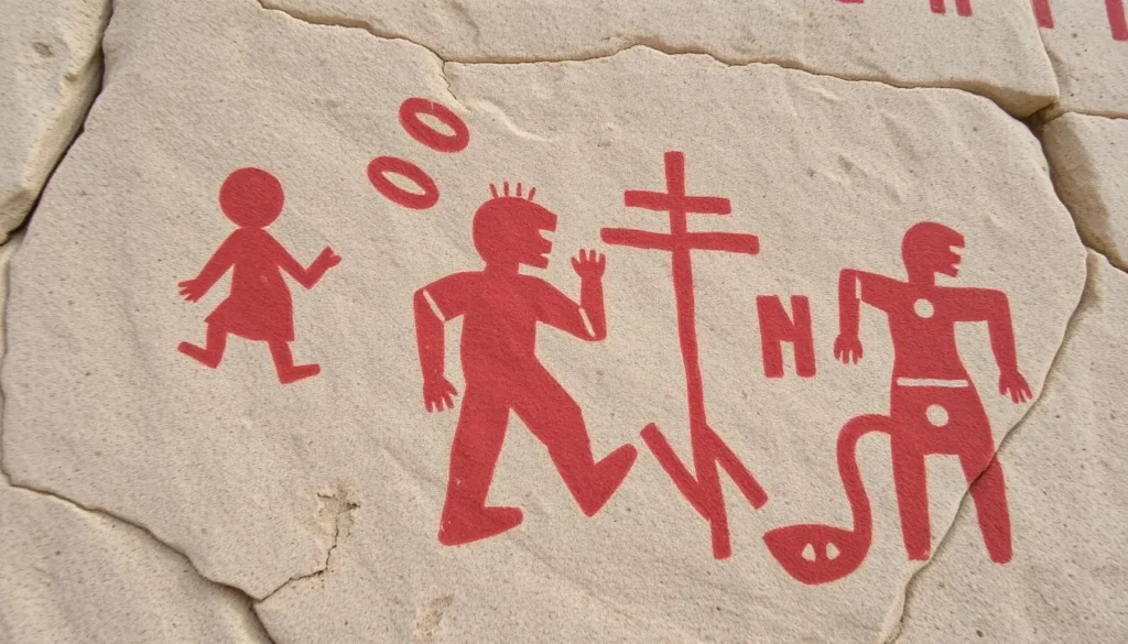 Ancient rock art and petroglyphs found within the San Rafael area showing Native American cultural heritage