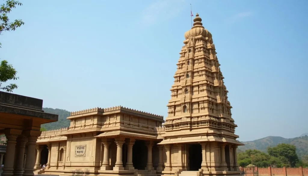 Ancient temple at Gopalaswamy Betta with traditional architecture