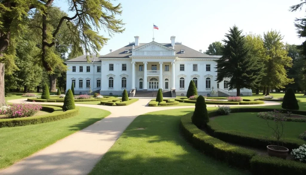 Aseev's Estate in Tambov with its elegant architecture and surrounding gardens