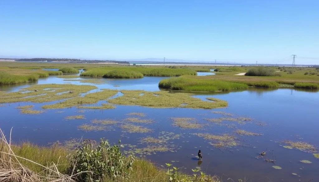 Batiquitos Lagoon ecological reserve near South Carlsbad State Beach California