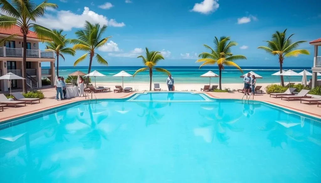 Beachfront hotel in Sosua with swimming pool and ocean view