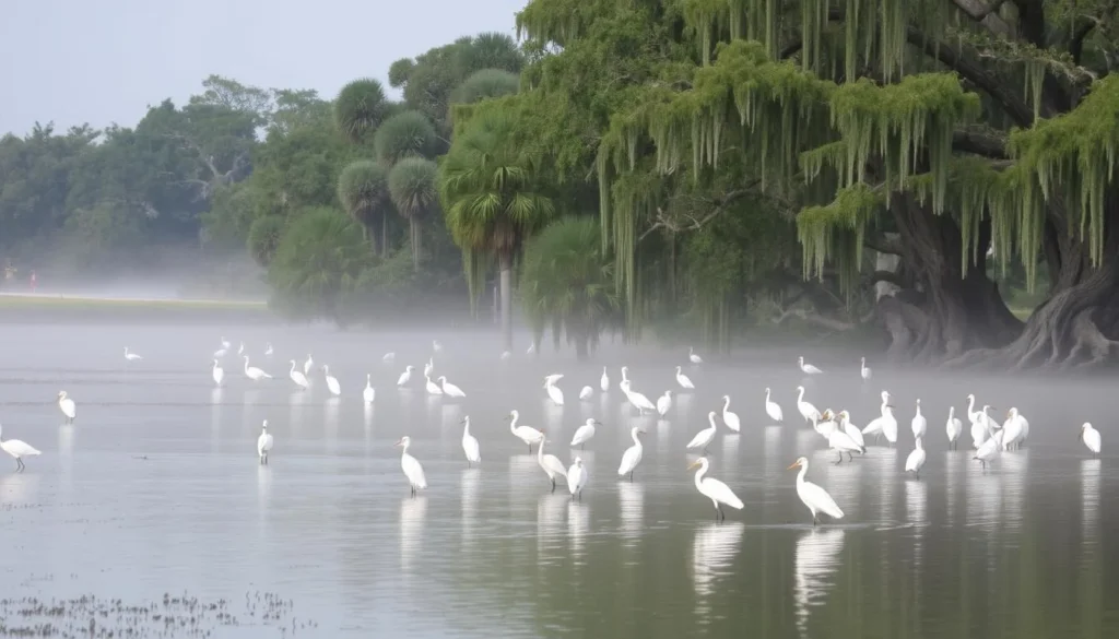 Birdwatching in Mandalay National Wildlife Refuge with diverse bird species