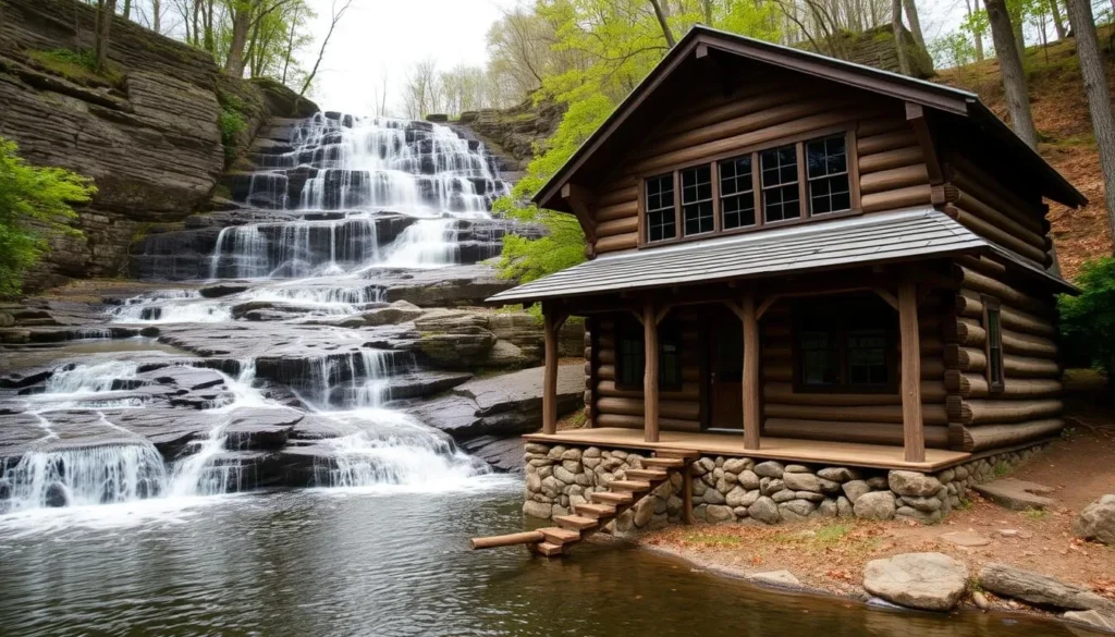 Bordner Cabin and Aycrigg's Falls at Swatara State Park