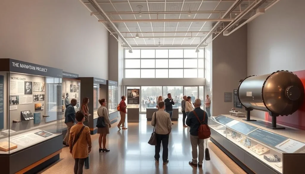Bradbury Science Museum exhibit on Manhattan Project National Historical Park Los Alamos