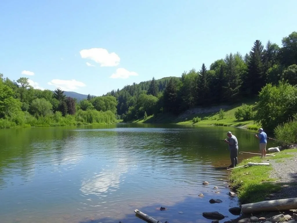 Catch and release fishing pond at Tussey Mountain Pennsylvania Catch and release fishing pond at Tussey Mountain Pennsylvania