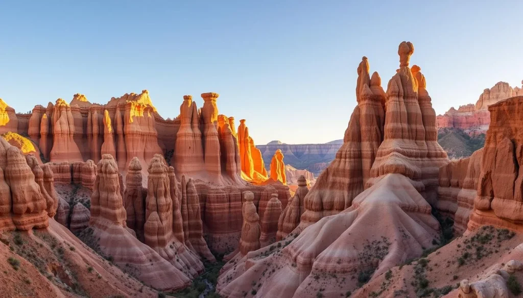 Cathedral Gorge State Park rock formations near Bunker Hill