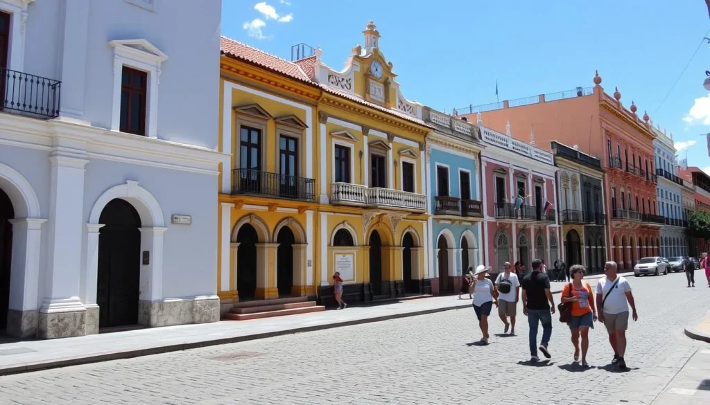 Colonial architecture in Santo Domingo's historic zone