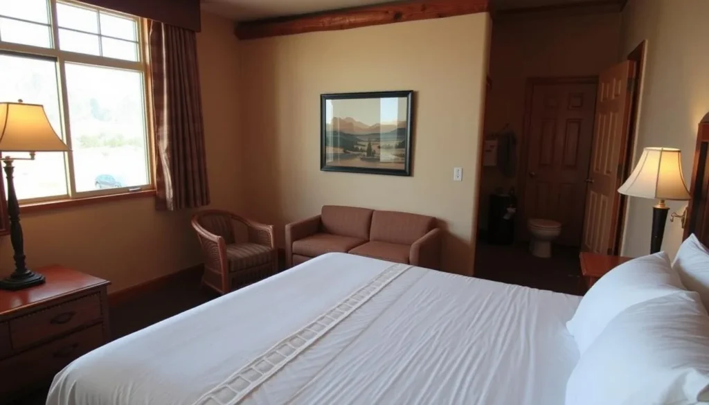 Comfortable hotel room in Elko with western-themed decor Comfortable hotel room in Elko with western-themed decor