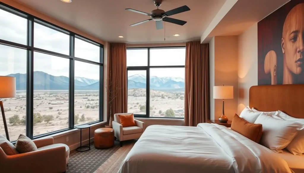 Comfortable hotel room in Los Alamos near Manhattan Project National Historical Park