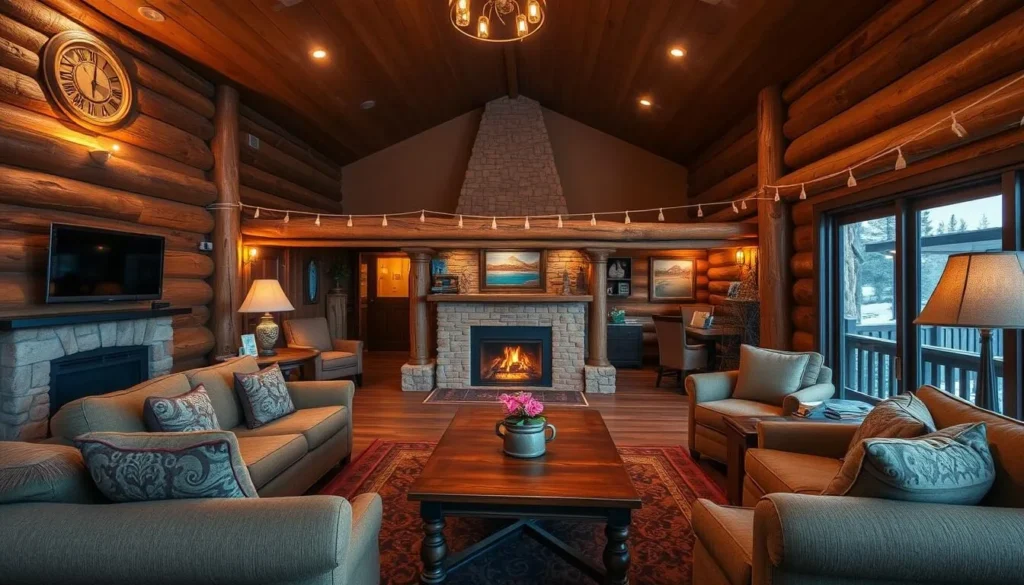 Cozy accommodation in Flagstaff with rustic mountain lodge atmosphere near Walnut Canyon