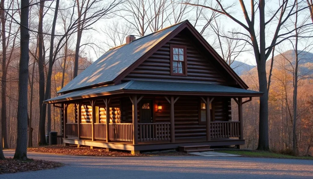 Cozy cabin accommodation near Wills Mountain with mountain views