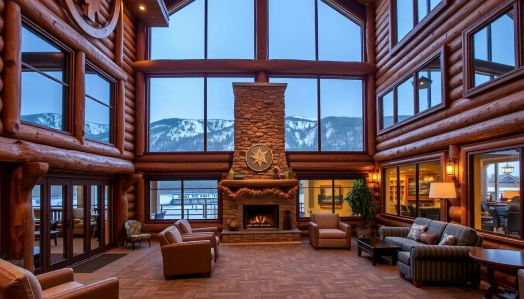 Cozy mountain lodge accommodation near Iron Mountain Hot Springs