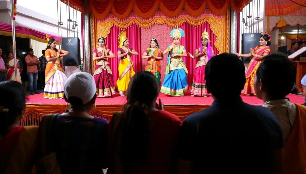 Cultural dance performance during Mysuru Dasara festival