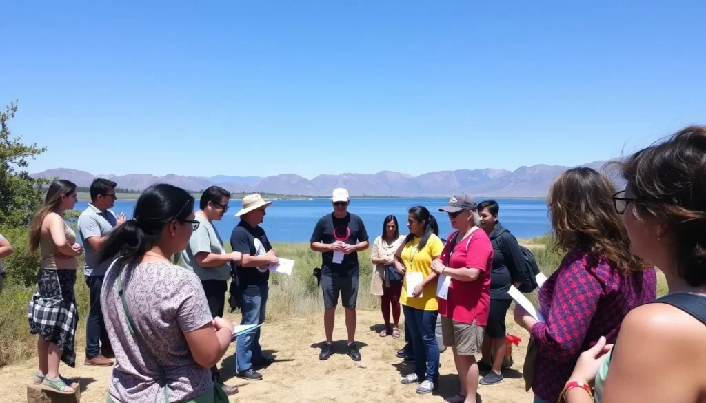 Cultural event at Boyd Lake State Park with diverse attendees