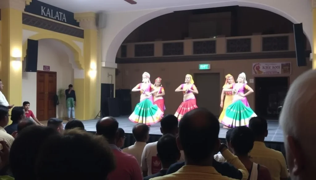 Cultural performance at Kala Academy in Panaji with traditional Goan dancers