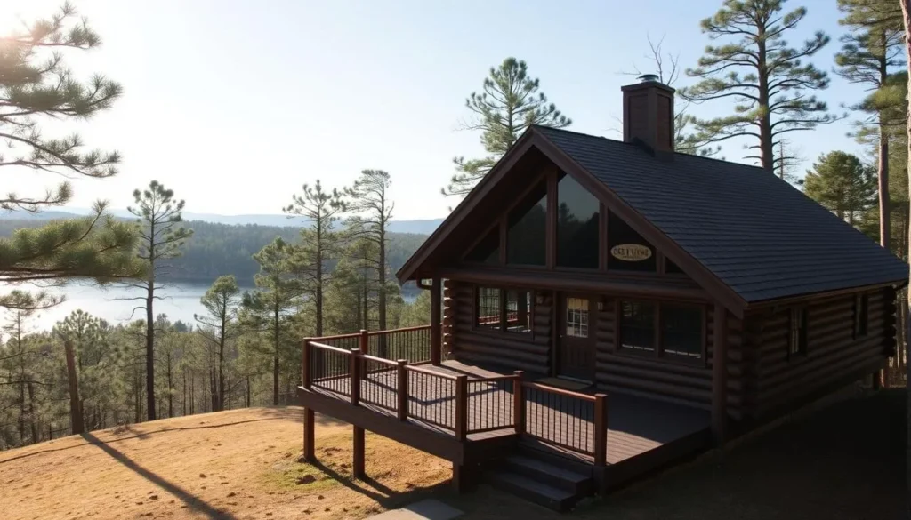 Deluxe cabin at North Toledo Bend State Park with lake view