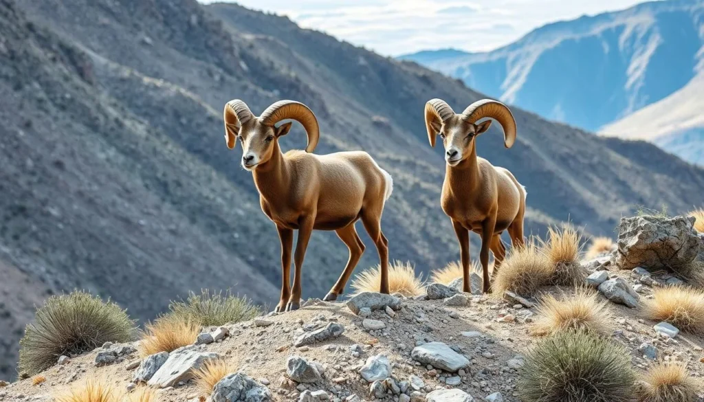 Desert bighorn sheep in Clan Alpine Mountains Nevada