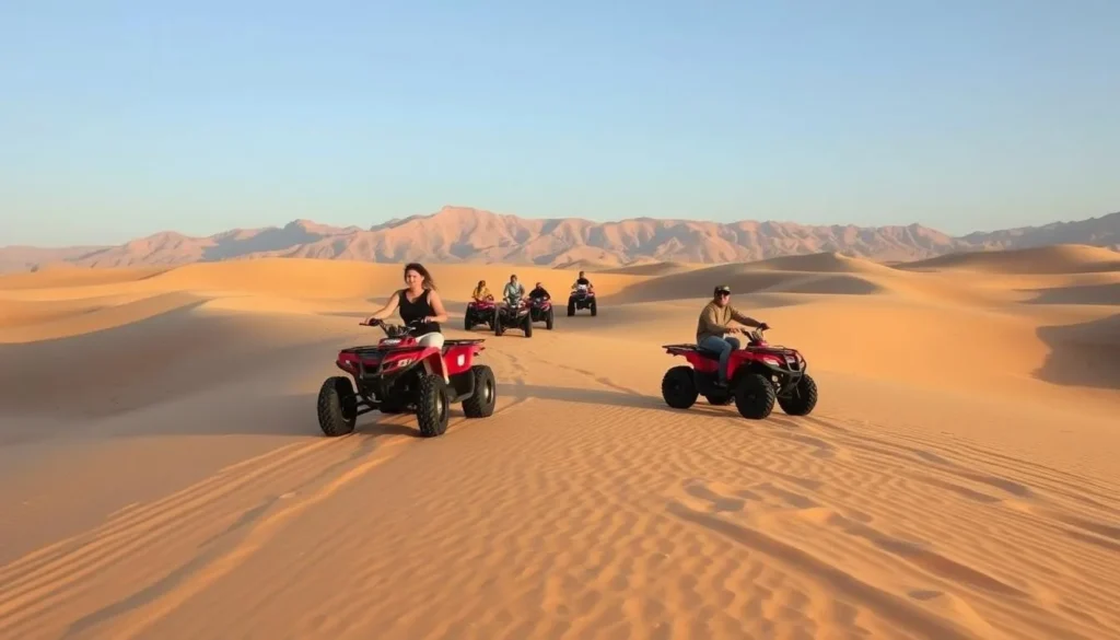 Desert safari with quad bikes in the Eastern Desert near Hurghada