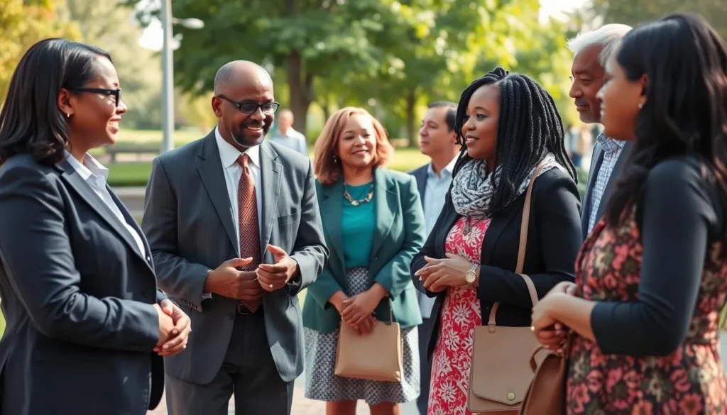 Diverse community gathering in Upper Darby Pennsylvania showing local customs Diverse community gathering in Upper Darby Pennsylvania showing local customs