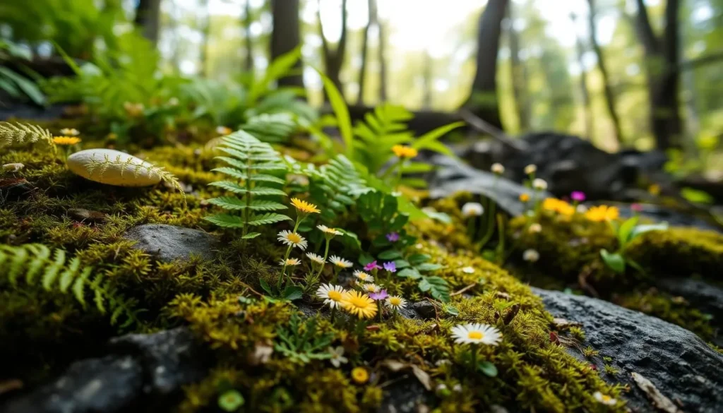Diverse plant life and rare flora in the unique microclimate of Tunica Hills
