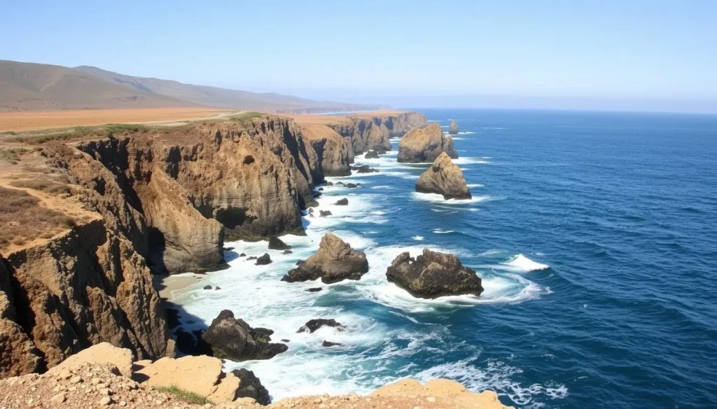 Dramatic coastline at Montana de Oro State Park with cliffs and ocean views
