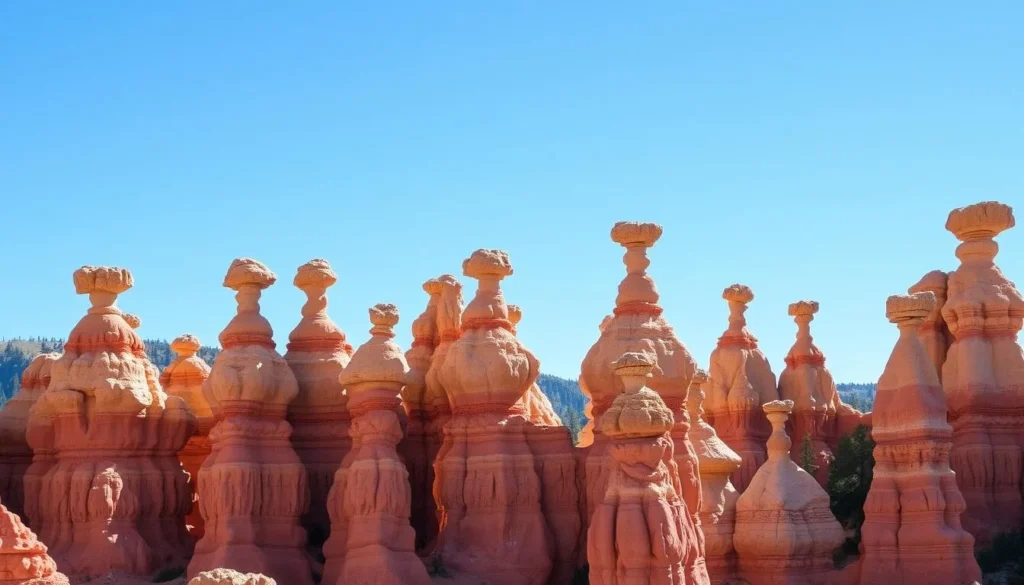 Dramatic hoodoo rock formations in Ojito Wilderness showing various shapes and colors