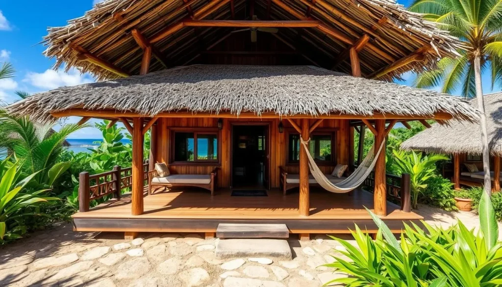 Eco-lodge accommodation near Playa Rincon with ocean views