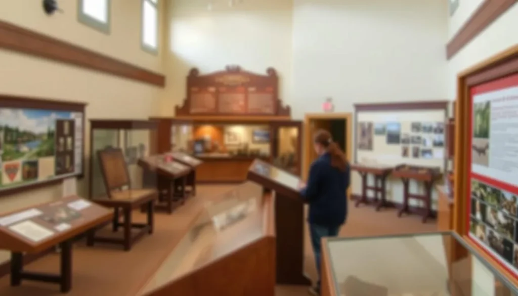 Exhibit displays at the Southeastern Colorado Heritage Center museum