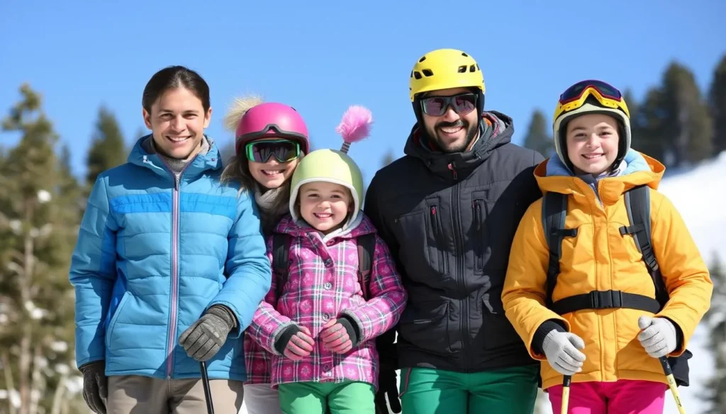 Family enjoying safe activities at Tussey Mountain Pennsylvania Family enjoying safe activities at Tussey Mountain Pennsylvania