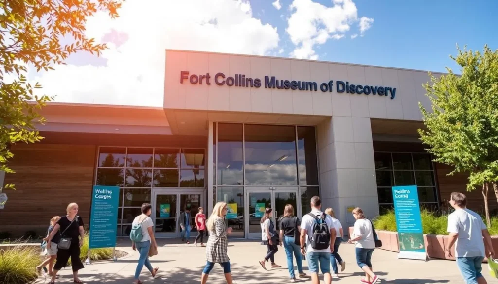 Fort Collins Museum of Discovery featuring exhibits related to local natural history