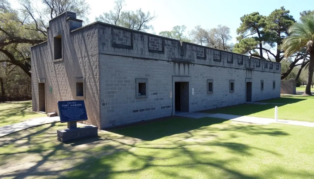 Fort Jackson historical site near Pass-a-Loutre Wildlife Management Area