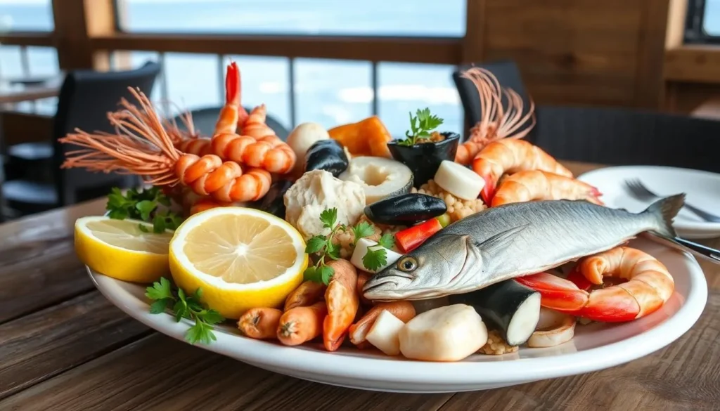 Fresh seafood platter from restaurants near San Nicolas Island California, perfect after things to do on the island Fresh seafood platter from restaurants near San Nicolas Island California, perfect after things to do on the island