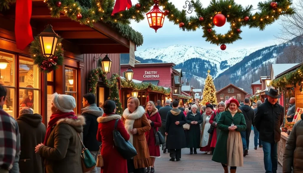 Georgetown Christmas Market with Victorian-dressed participants Georgetown Christmas Market with Victorian-dressed participants