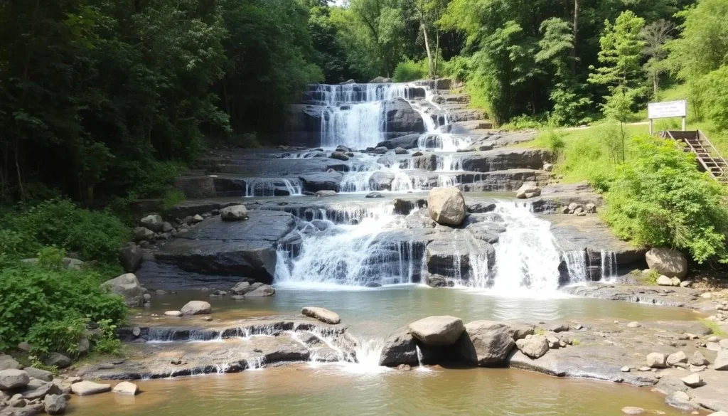 Ghatarani Waterfall surrounded by lush greenery offering a serene natural escape Ghatarani Waterfall surrounded by lush greenery offering a serene natural escape