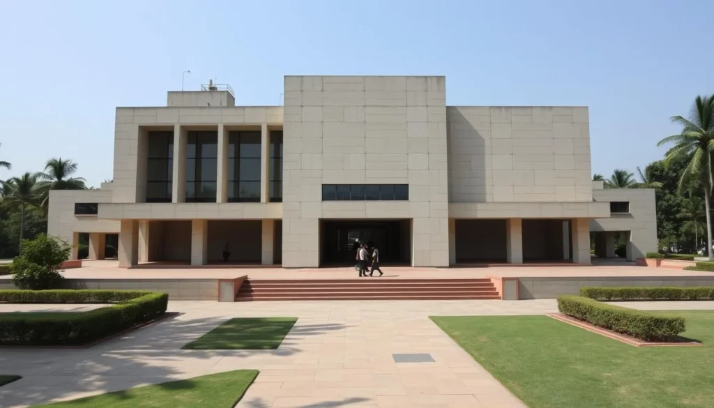 Government Museum and Art Gallery in Chandigarh with modernist architecture